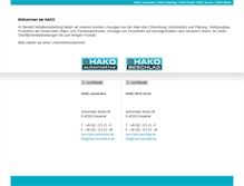 Tablet Screenshot of hako.de